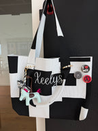 B&W TOTE BAG