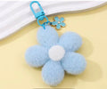 POM POM FLOWER KEY CHAIN