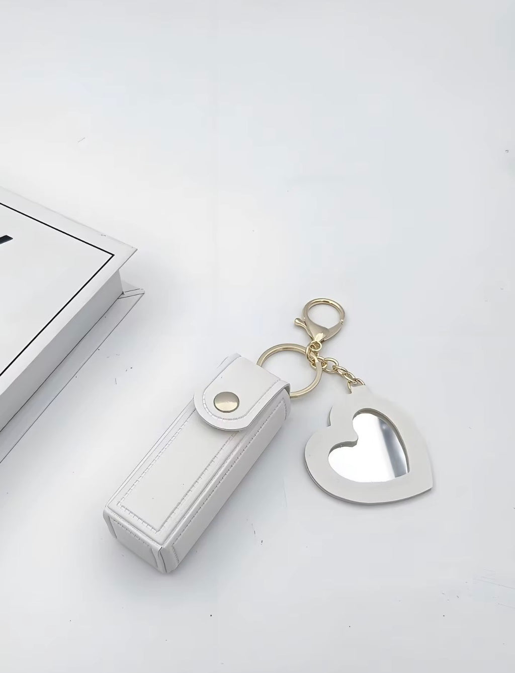 LEATHER LIPSTICK KEY HOLDER