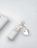 LEATHER LIPSTICK KEY HOLDER