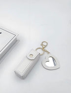 LEATHER LIPSTICK KEY HOLDER